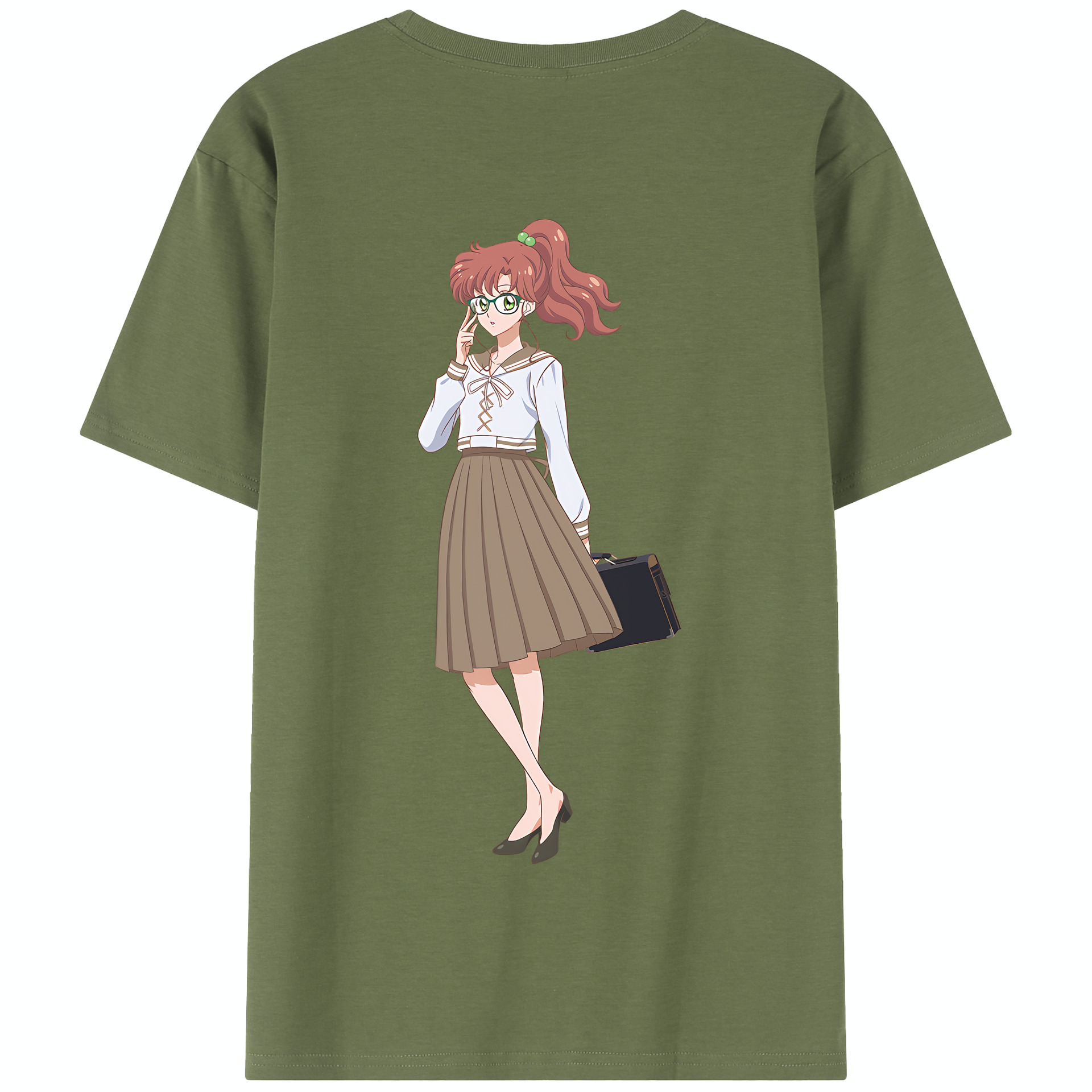（画像用） 美少女戦士セーラームーン 木野 まこと きの まこと Sailor Moon Kino Makoto （セーラージュピター；Sailor Jupiter） 綿100％半袖Tシャツ（背面プリント）